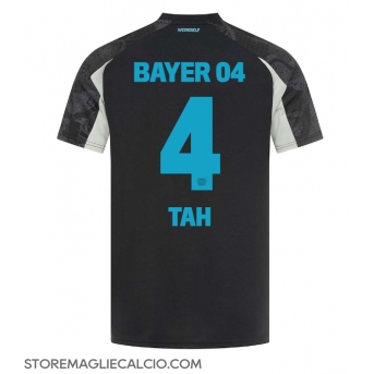 Bayer Leverkusen Jonathan Tah #4 Maglia Gara Terza Repliche 2024-25